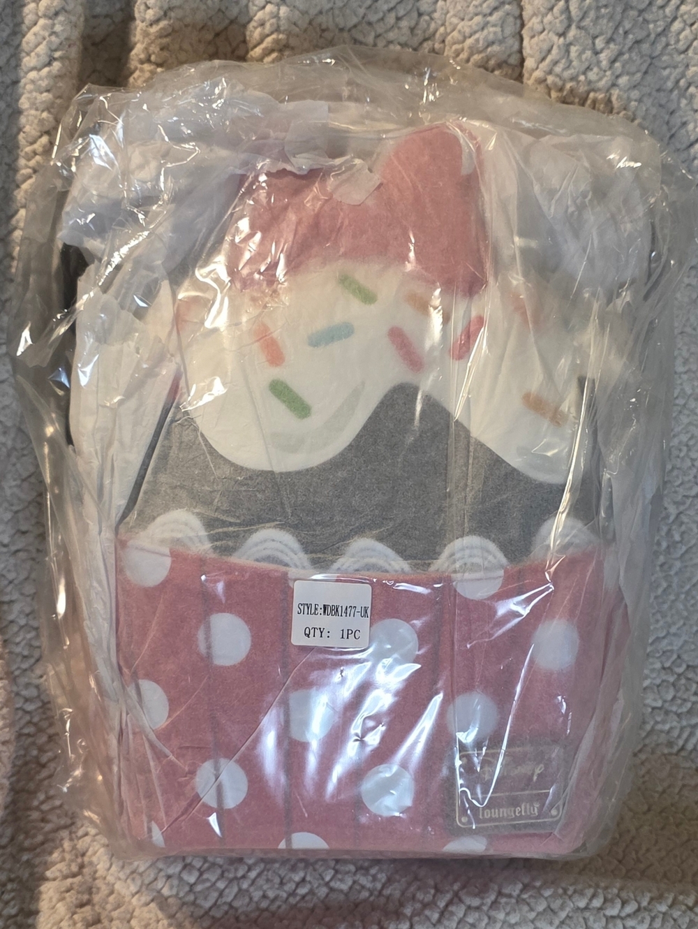 Loungefly Disney Minnie Mouse Sprinkle Cupcake Mini Backpack New In Packaging